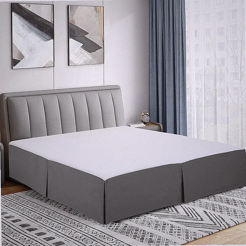Classic Style, Double Brushed/Microfiber/Pleated Easy Fit Bed Skirts - GG Home