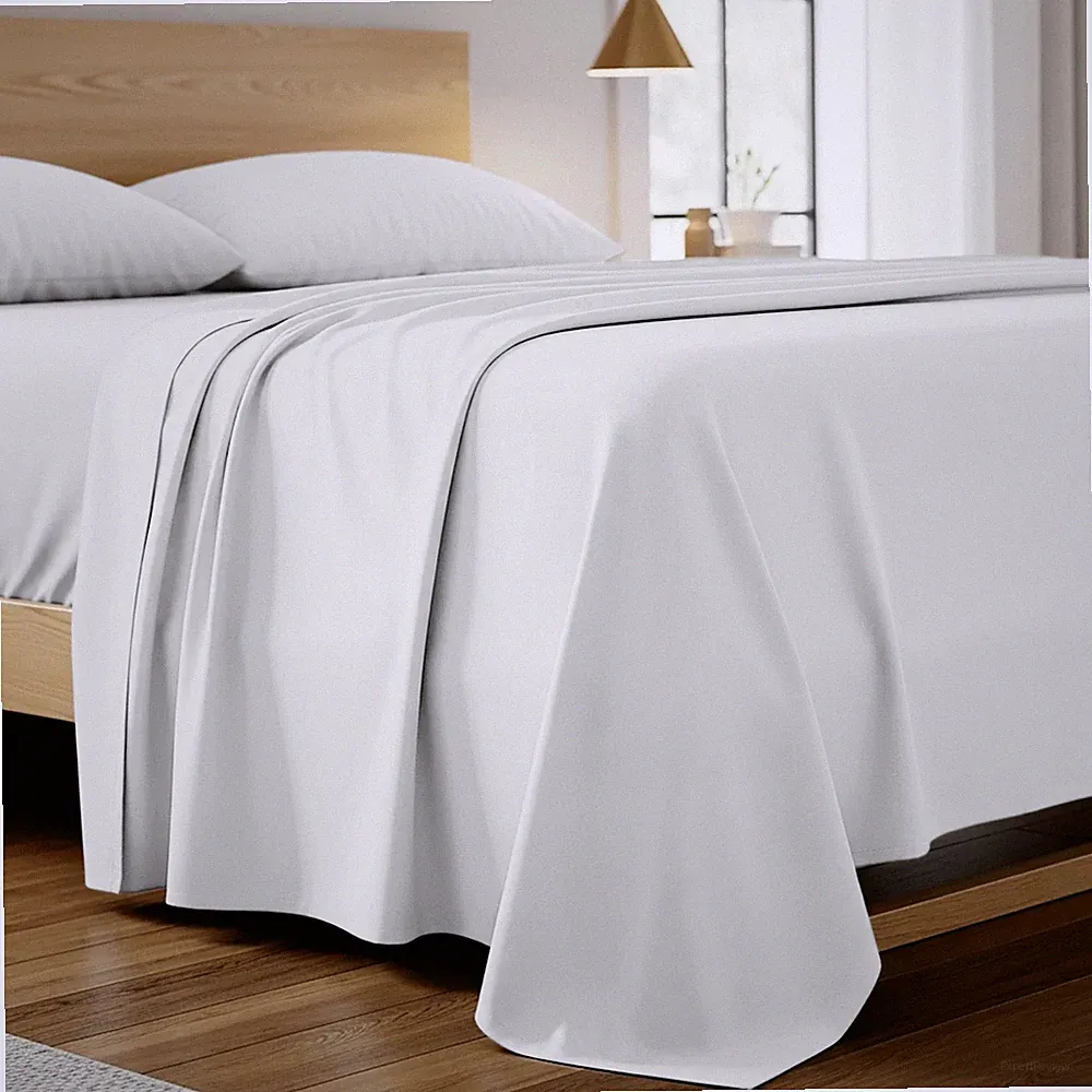Mellanni 1 FLAT SHEET ONLY Iconic Collection Microfiber Single Top Sheet
