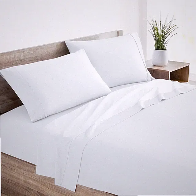 Mellanni 100% Cotton 400 Thread Count Bed Sheet Set, Deep Pockets. 4-Piece