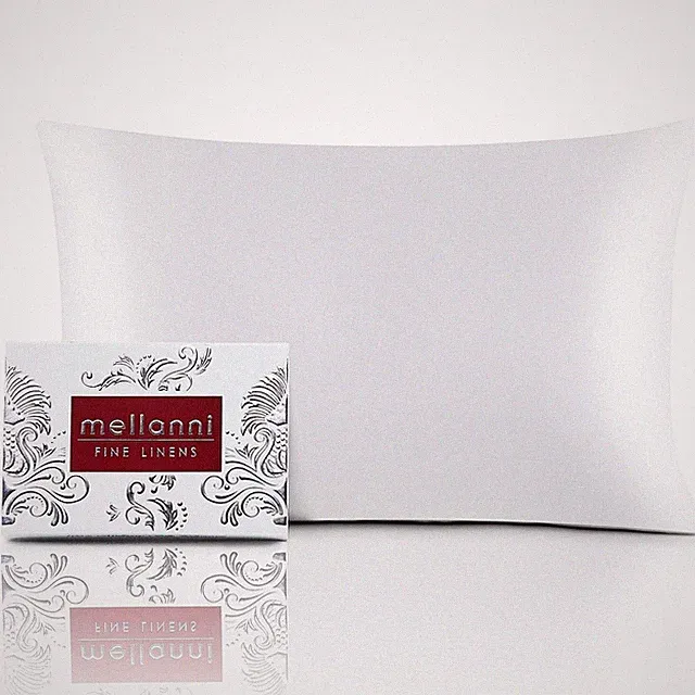Mellanni 100% Pure Mulberry Silk Pillowcase for Hair w/ Zipper 19mm in Gift Box