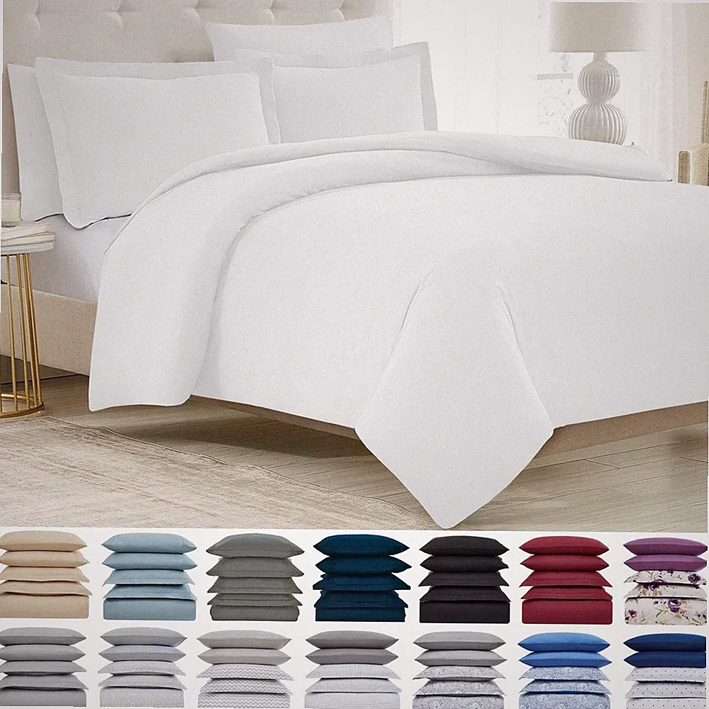 Mellanni Duvet Cover Set 5 Pcs with 2 Shams and 2 Pillowcases, Microfiber