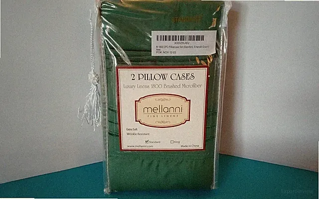 Mellanni Fine Linens 1800 Microfiber Emerald Green 2 Standard Pillow Cases