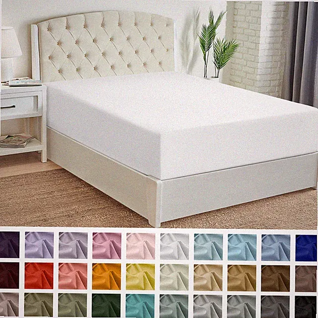 Mellanni Fitted Sheet Microfiber Extra Deep Pocket Up To 21" Deep Mattress