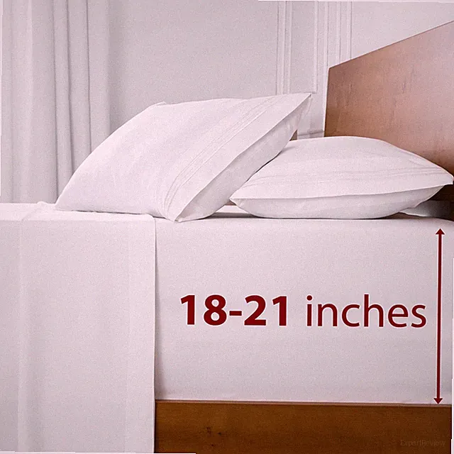 Mellanni Sheet Set Microfiber Extra Deep Pocket up to 21" Mattress 4 Piece