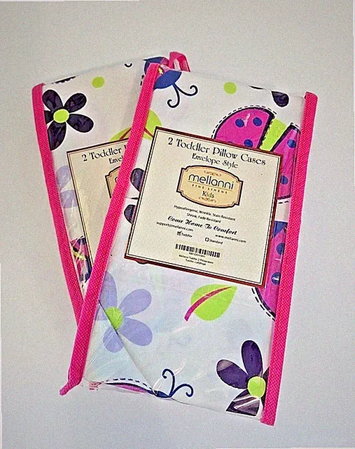 Mellanni Toddler Pillowcases Ladybugs & Flowers Hypoallergenic 4 new pillowcases
