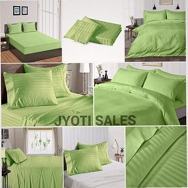 Select Bedding Items - Sheets/Duvet Covers/Bed Skirt/Pillow Cases Sage Stripes