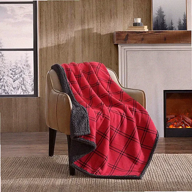 Throw Blanket, Soft & Reversible Cotton Flannel Bedding, Throw Blanket for...